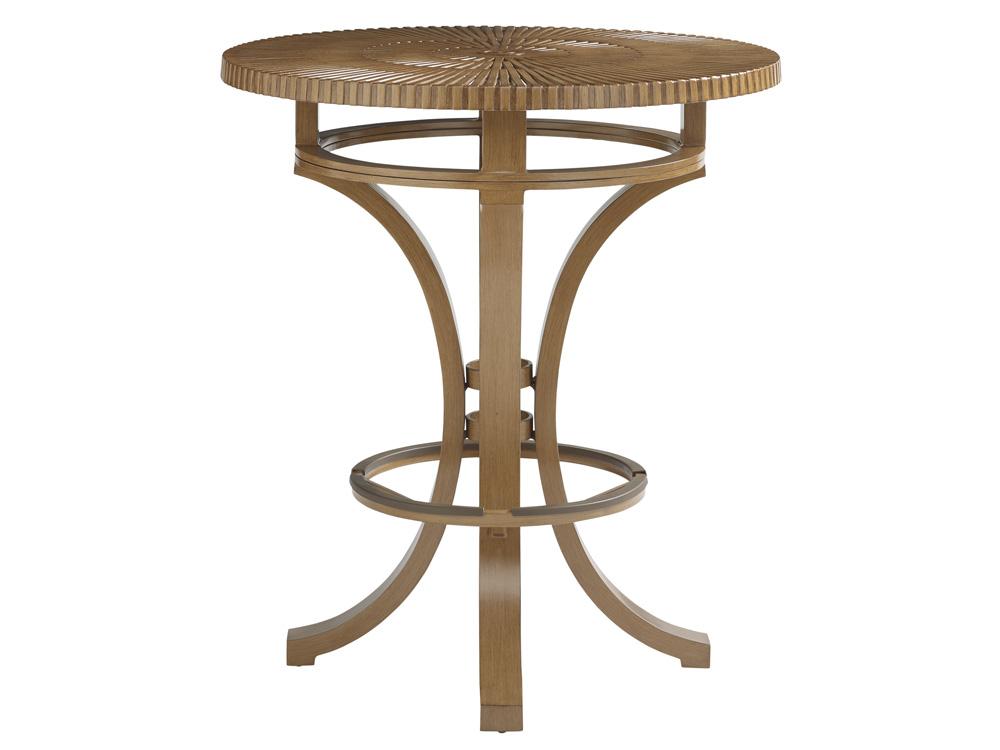 Tommy Bahama Outdoor - St Tropez High/Low Bistro Table, Medium Brown - 3925-873 veiw 1