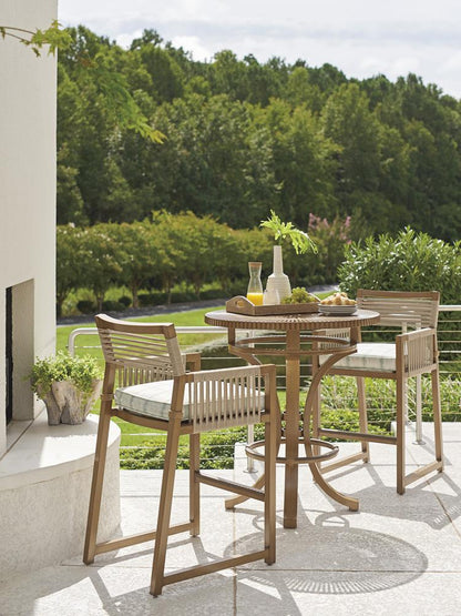Tommy Bahama Outdoor - St Tropez High/Low Bistro Table, Medium Brown - 3925-873 veiw 2