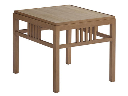 Tommy Bahama Outdoor - St Tropez Rectangular End Table, Medium Brown - 3925-955C veiw 1