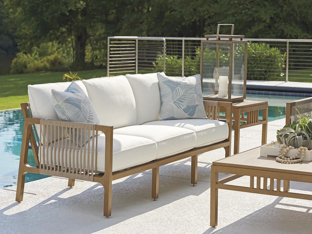Tommy Bahama Outdoor - St Tropez Sofa, Medium Brown - 3925-33-40 veiw 3