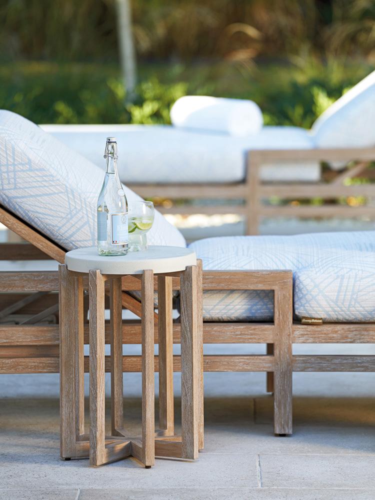 Tommy Bahama Outdoor - Stillwater Cove Accent Table, Taupe - 3450-952 veiw 2