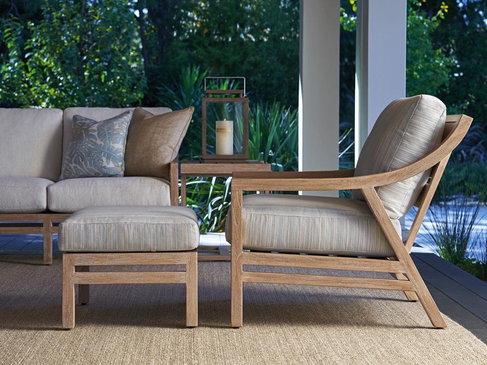 Tommy Bahama Outdoor - Stillwater Cove Ottoman, Taupe - 3450-44-40 veiw 2