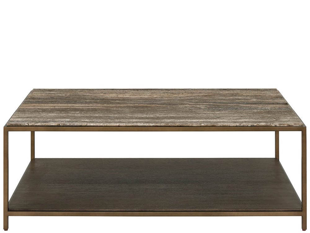 Universal Furniture - Brindle Cocktail Table - Smioked Gold and Travertine - U508801 view 1