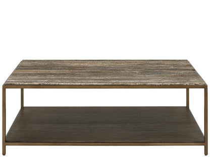 Universal Furniture - Brindle Cocktail Table - Smioked Gold and Travertine - U508801 view 1