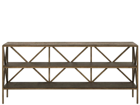 Universal Furniture - Brindle Console - Smioked Gold and Travertine - U508803 view 1