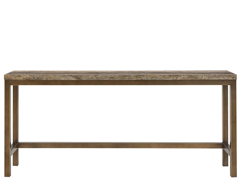 Universal Furniture - Brindle Console W Stools - Smioked Gold and Travertine - U508823 view 6