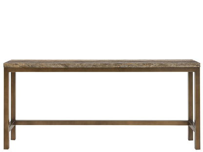 Universal Furniture - Brindle Console W Stools - Smioked Gold and Travertine - U508823 view 6