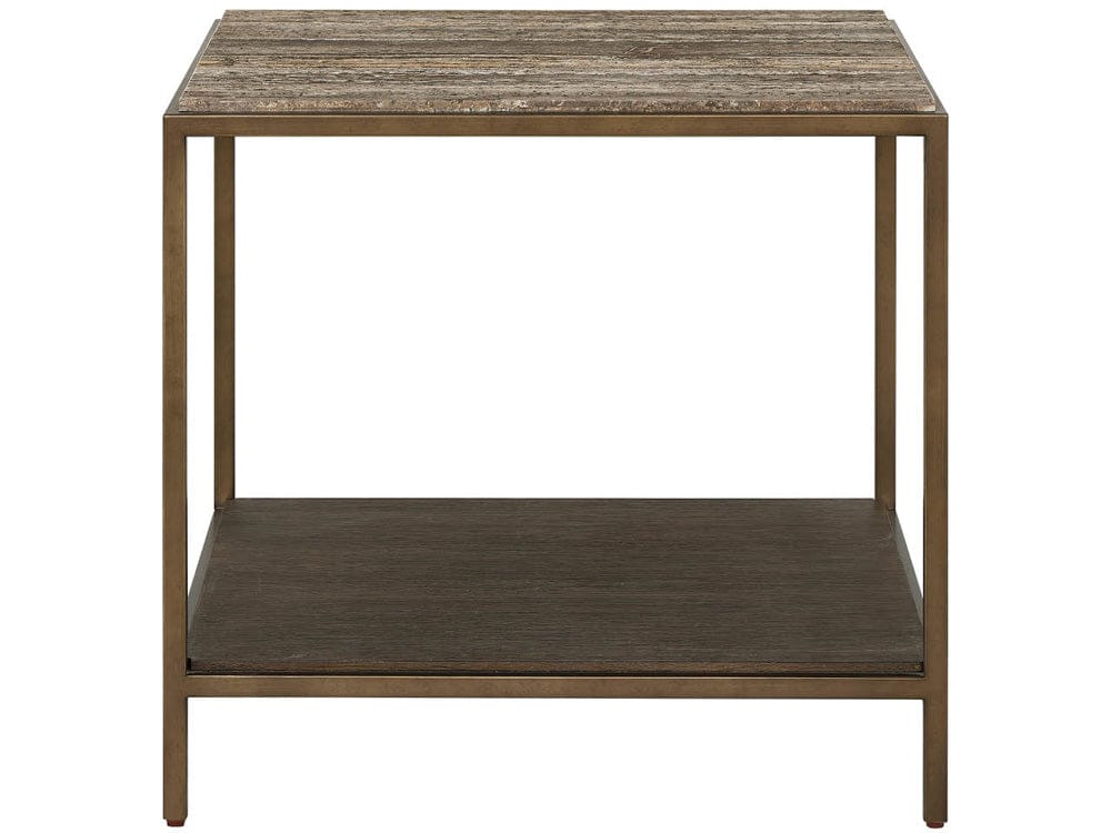 Universal Furniture - Brindle End Table - Smioked Gold and Travertine - U508802 view 1