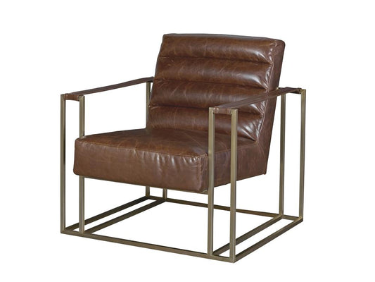 Universal Furniture - Curated Jensen Accent Chair-Brown Leather - 687535-650 veiw 1
