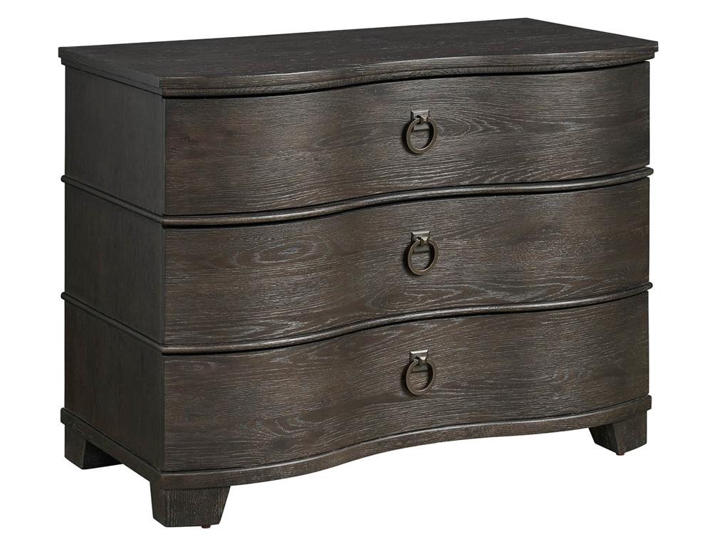 Universal Furniture - Griffith Park Serpentine Chest - Obsidian - U400B360 veiw 1