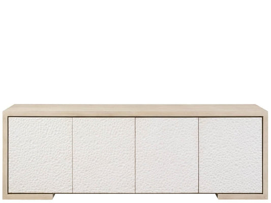 Universal Furniture - Modern Aurora 96" Wide Light Oak Carved Concrete Credenza - U560E967 view 1