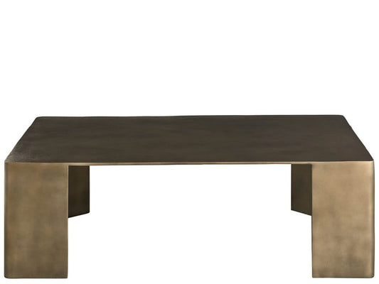Universal Furniture - Modern Eclipse 46" Wide Black Nickel Cast Aluminum Sculptural Cocktail Table - U560801 view 1