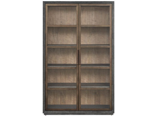 Universal Furniture - Modern Veil " Wide Veil Oak Finish Smoked Gold Accents Display Cabinet - U560675 view 1
