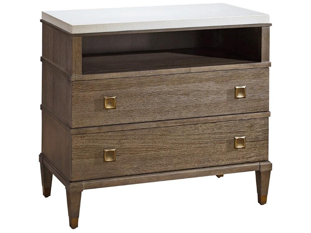 Universal Furniture - Playlist Two Drawer Nightstand in Brown Eyed Girl -507351 veiw 1