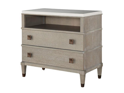 Universal Furniture - Playlist Two Drawer Nightstand in Smoke on the Water - 507A351 veiw 1