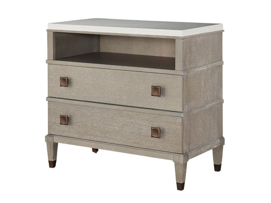 Universal Furniture - Playlist Two Drawer Nightstand in Smoke on the Water - 507A351 veiw 1