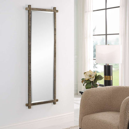Uttermost - Abanu Ribbed Gold Dressing Mirror - 09917 veiw 2