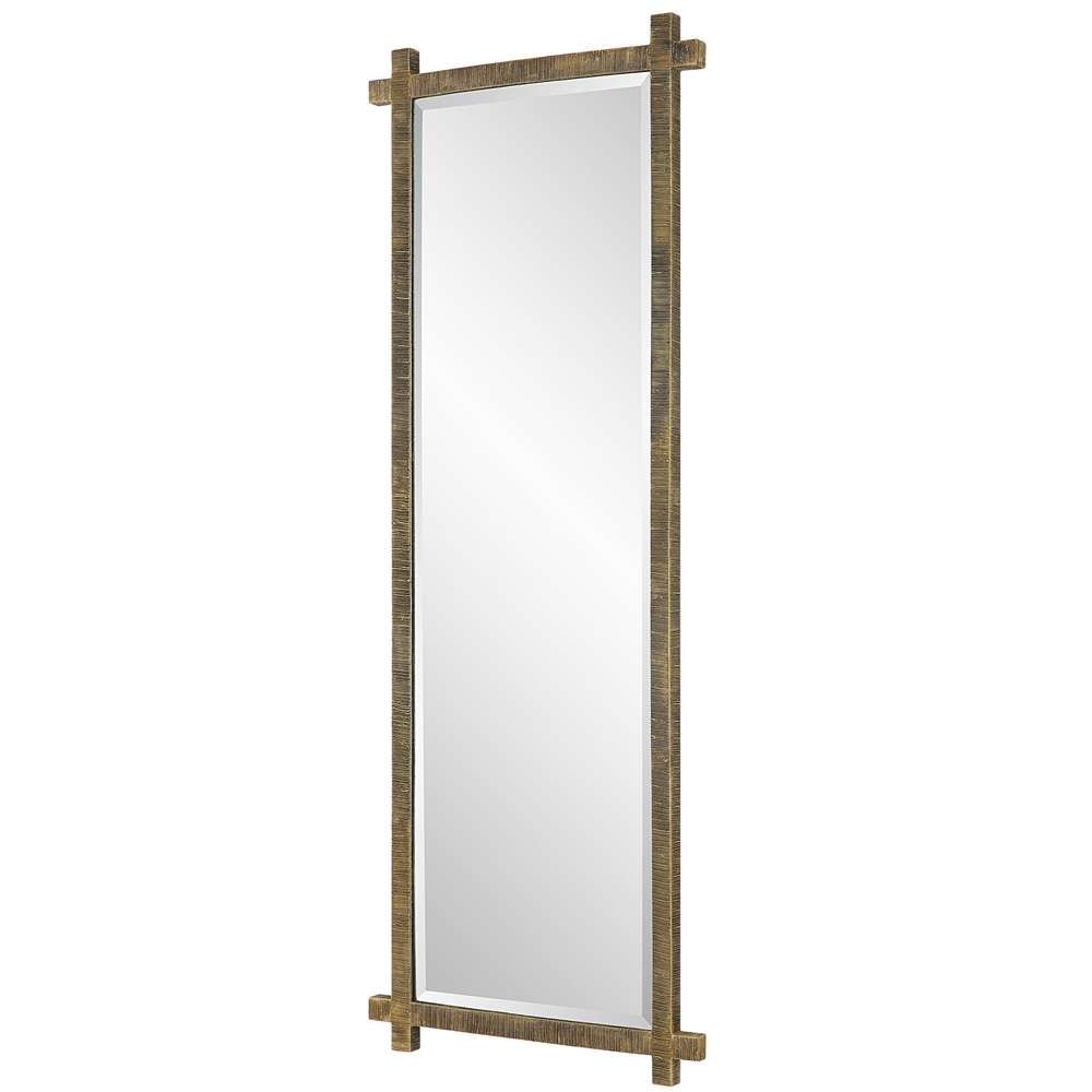 Uttermost - Abanu Ribbed Gold Dressing Mirror - 09917 veiw 3