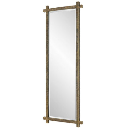 Uttermost - Abanu Ribbed Gold Dressing Mirror - 09917 veiw 3