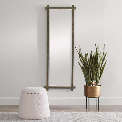 Uttermost - Abanu Ribbed Gold Dressing Mirror - 09917 veiw 4