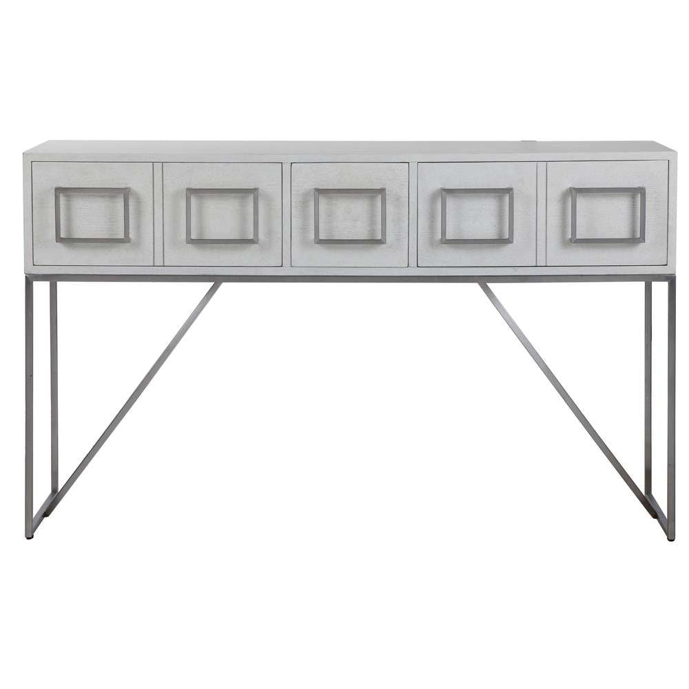 Uttermost - Abaya White Console Table - 24954 veiw 1