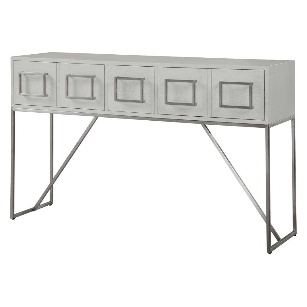 Uttermost - Abaya White Console Table - 24954 veiw 3