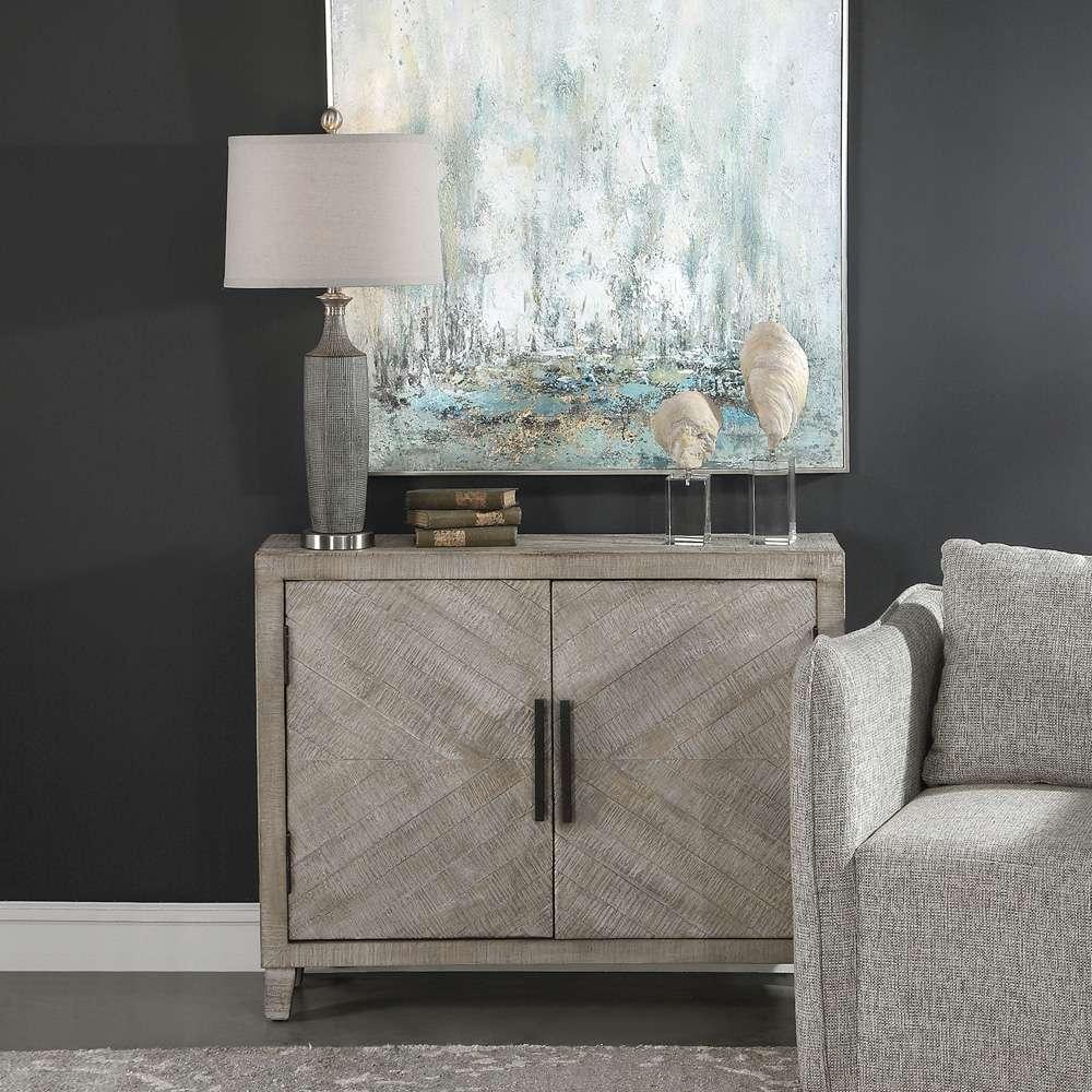 Uttermost - Adalind White Washed Accent Cabinet - 24873 veiw 2