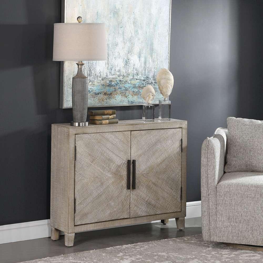 Uttermost - Adalind White Washed Accent Cabinet - 24873 veiw 3