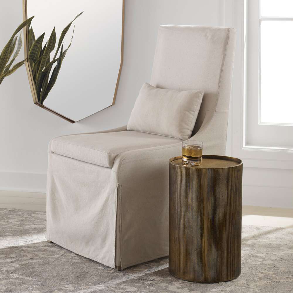 Uttermost - Adrina Drum Accent Table - 25114 veiw 2