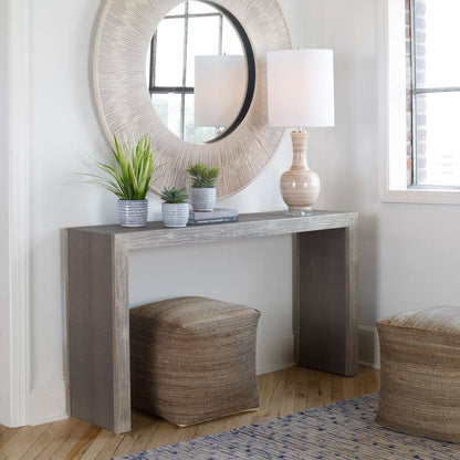 Uttermost - Aerina Aged Gray Console Table - 25483 veiw 4