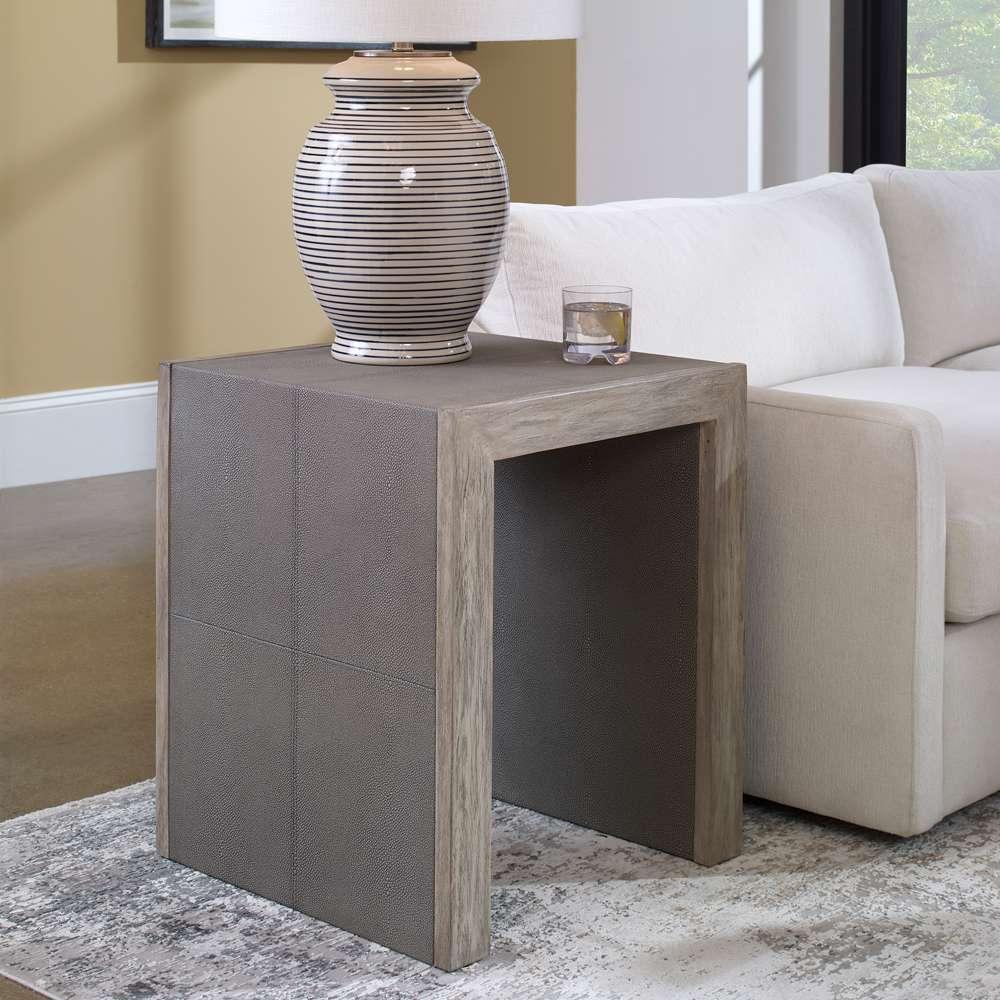 Uttermost - Aerina Modern Gray End Table - 25214 veiw 4