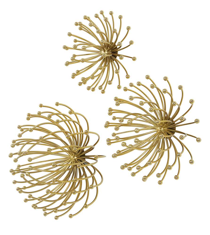Uttermost - Aga Gold Metal Wall Decor (Set of 3) - 04337 veiw 3