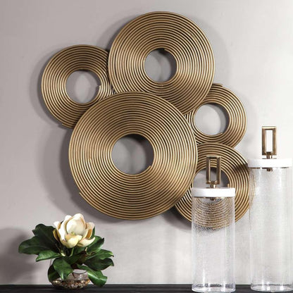 Uttermost - Ahmet Gold Rings Wall Decor - 04201 veiw 4