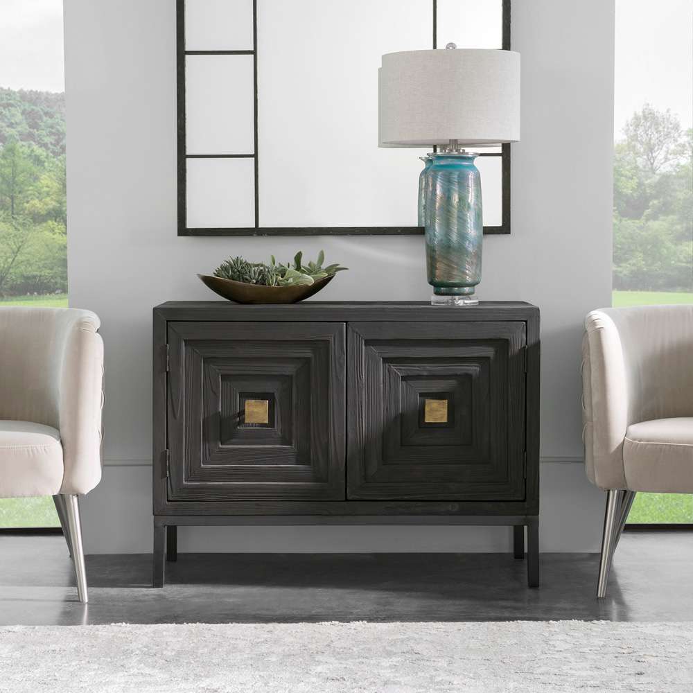 Uttermost - Aiken Dark Walnut 2 Door Cabinet - 24916 veiw 2