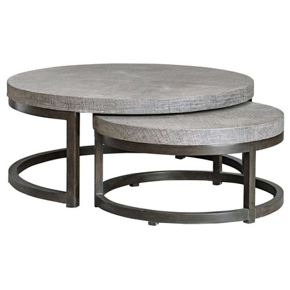 Uttermost - Aiyara Gray Nesting Tables (Set of 2) - 25882 veiw 1