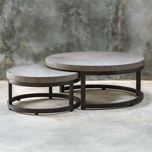 Uttermost - Aiyara Gray Nesting Tables (Set of 2) - 25882 veiw 2