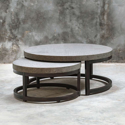 Uttermost - Aiyara Gray Nesting Tables (Set of 2) - 25882 veiw 3