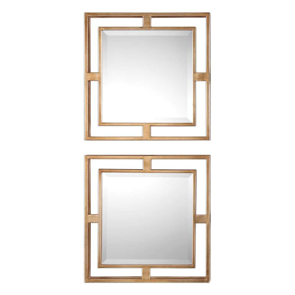 Uttermost - Allick Gold Square Mirrors (Set of 2) - 09234 veiw 1