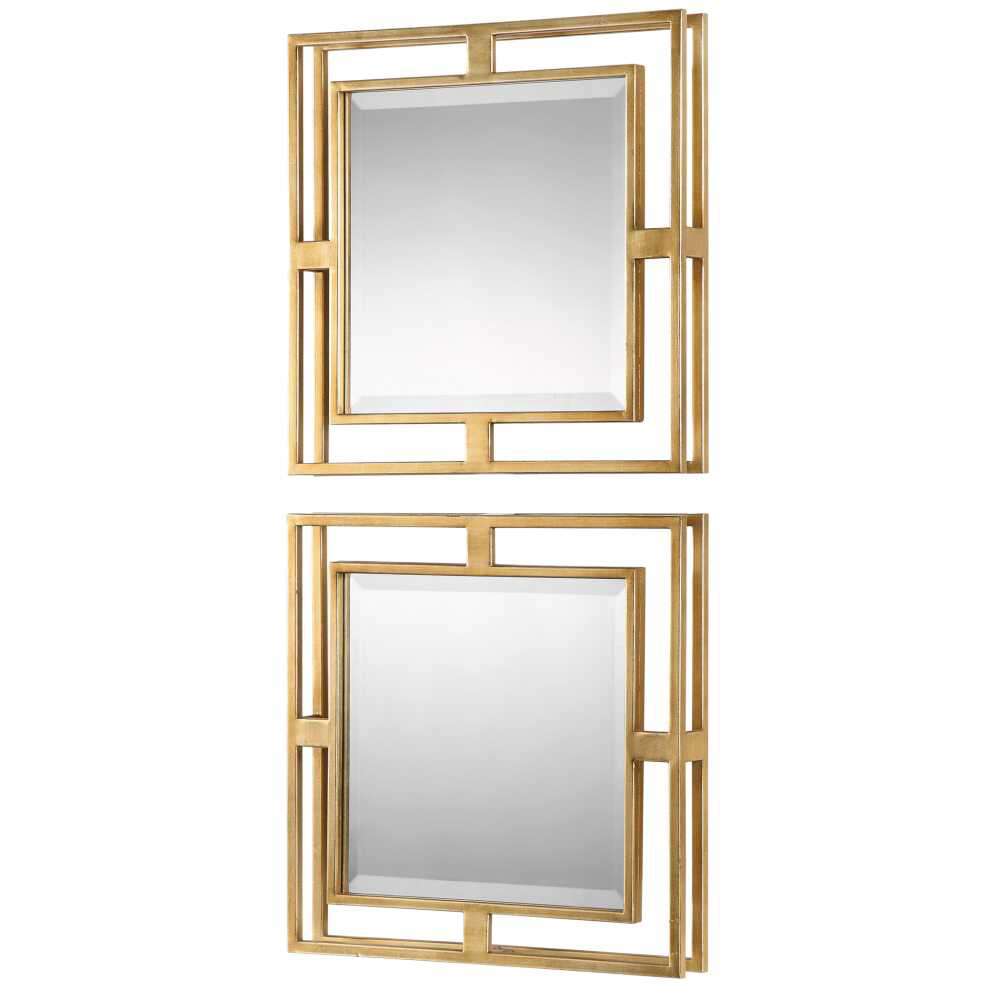 Uttermost - Allick Gold Square Mirrors (Set of 2) - 09234 veiw 3