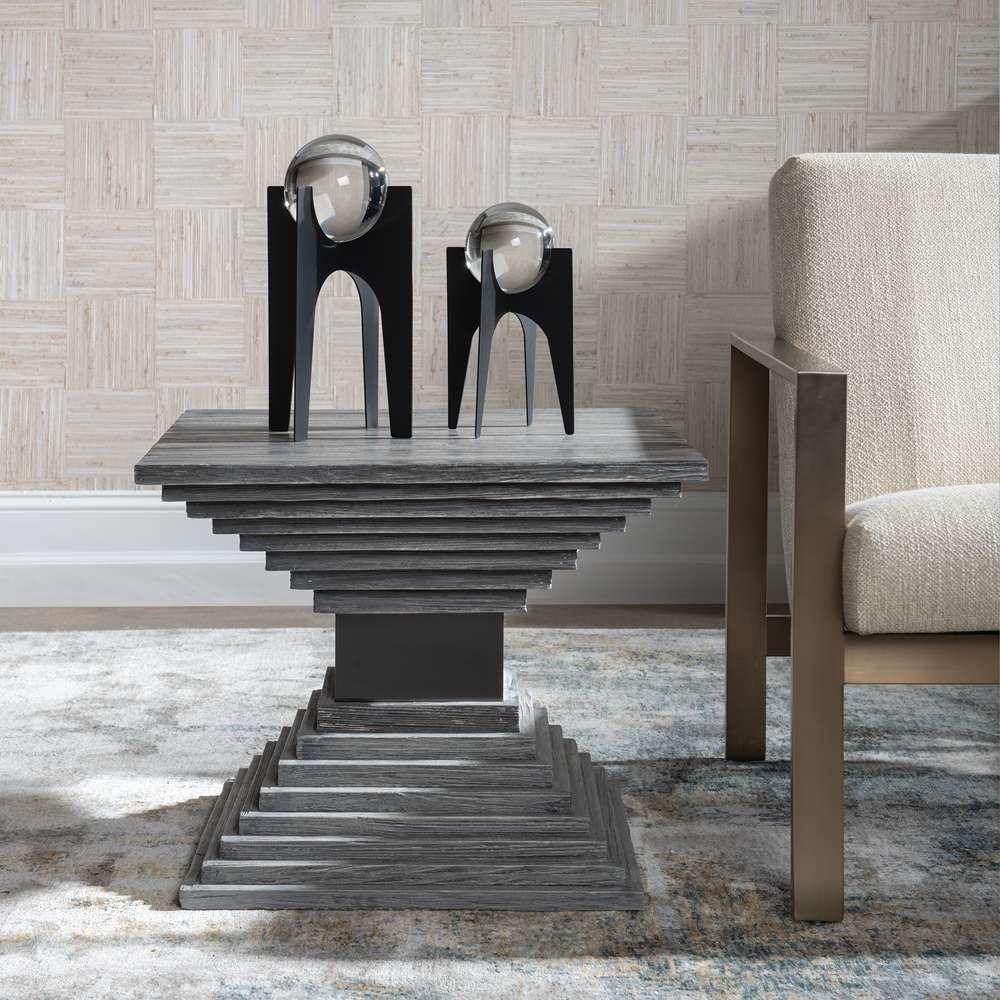 Uttermost - Andes Wooden Geometric Accent Table - 25288 veiw 4