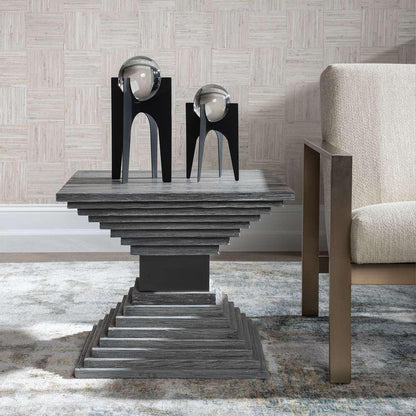 Uttermost - Andes Wooden Geometric Accent Table - 25288 veiw 4