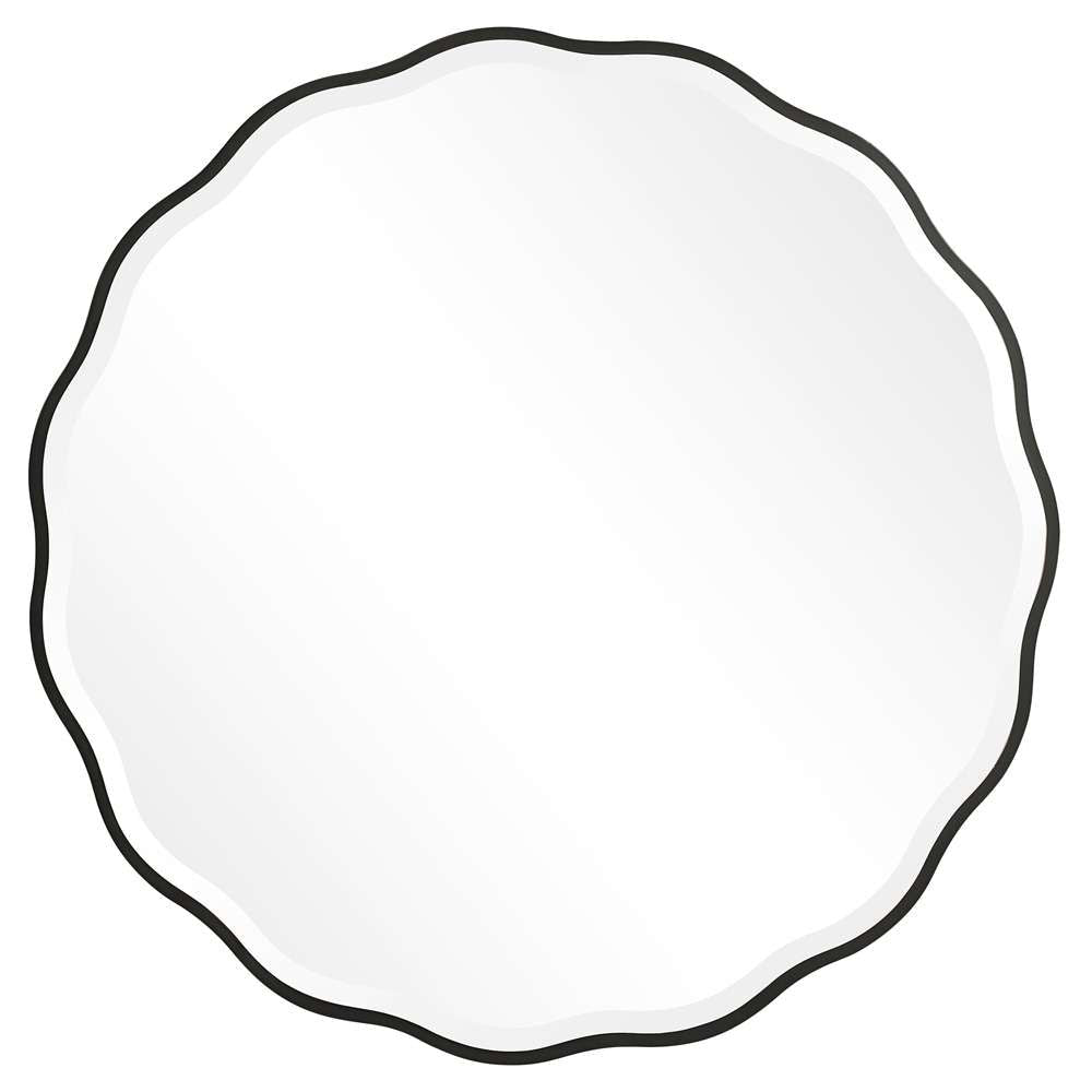 Uttermost - Aneta Black Round Mirror - 09693 veiw 1