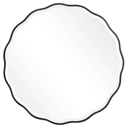 Uttermost - Aneta Black Round Mirror - 09693 veiw 1