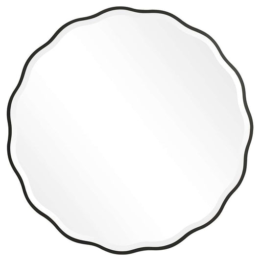 Uttermost - Aneta Black Round Mirror - 09693 veiw 1