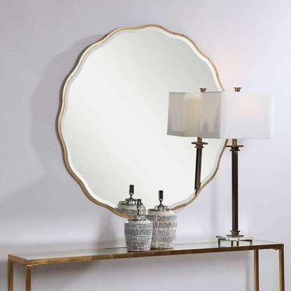 Uttermost - Aneta Gold Round Mirror - 09611 veiw 2