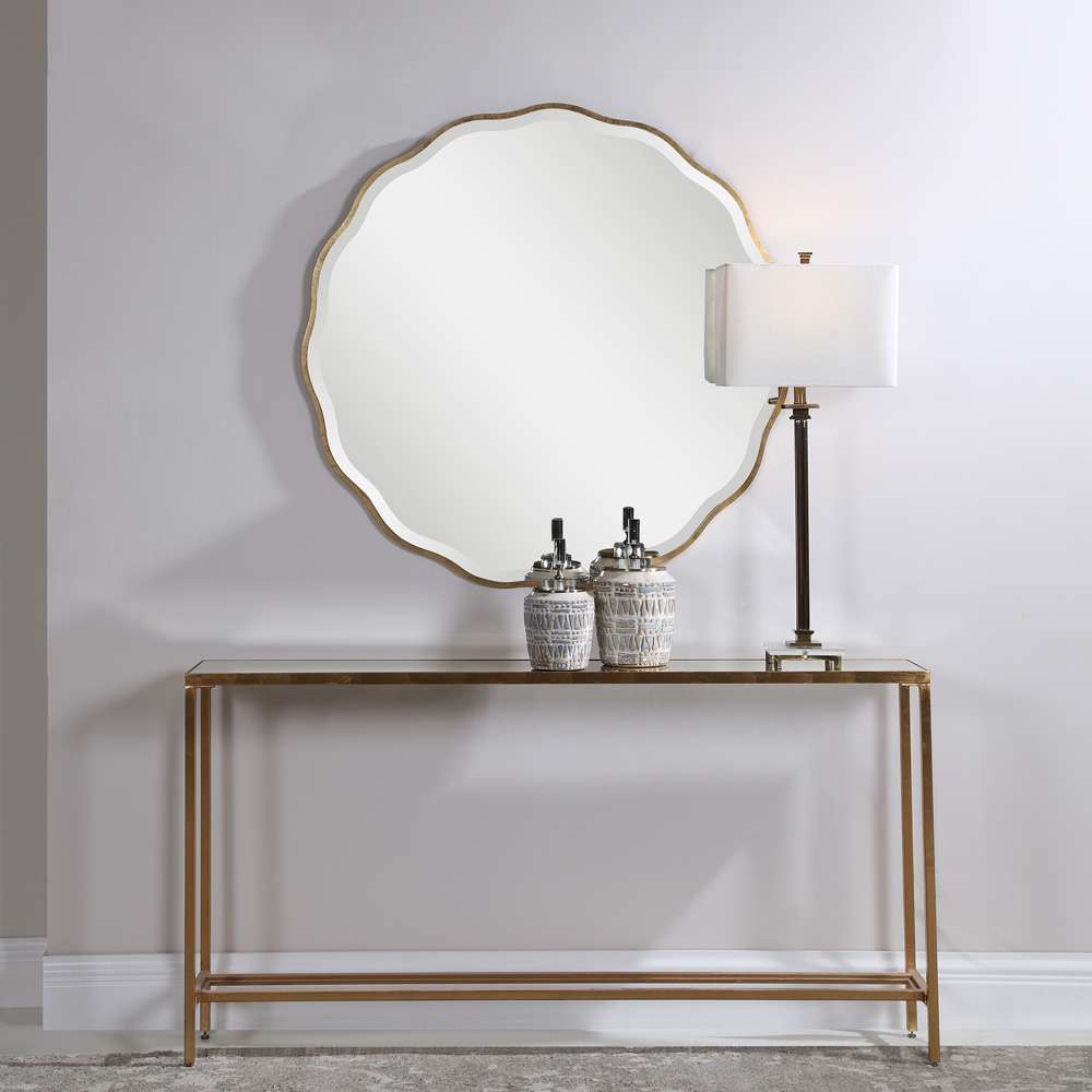 Uttermost - Aneta Gold Round Mirror - 09611 veiw 3