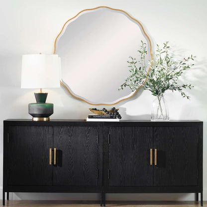 Uttermost - Aneta Gold Round Mirror - 09611 veiw 4