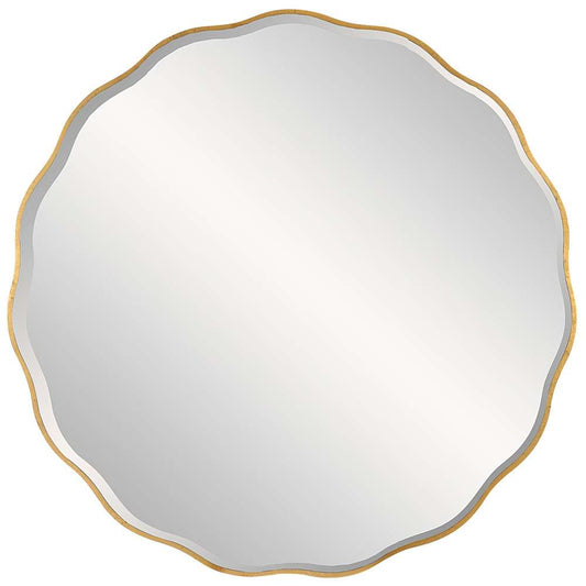 Uttermost - Aneta Large Gold Round Mirror - 09943 veiw 1