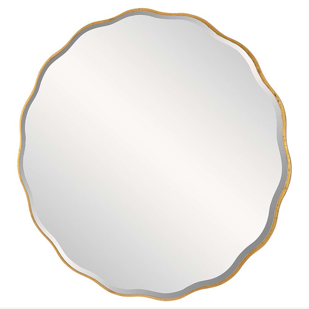 Uttermost - Aneta Large Gold Round Mirror - 09943 veiw 3