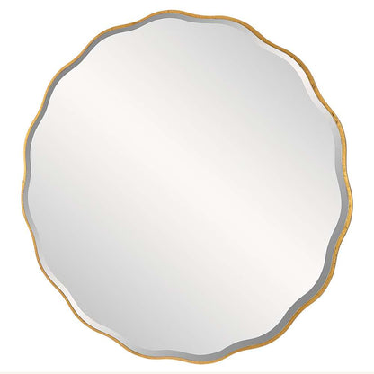 Uttermost - Aneta Large Gold Round Mirror - 09943 veiw 3